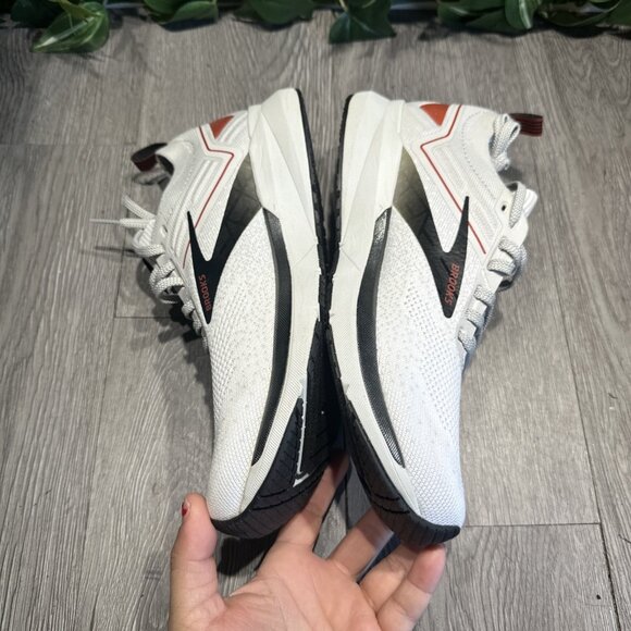 Men’s Brooks Ricochet 3 Knit White Gray Running Shoes Size 9 NEW SAMPLE main image 6